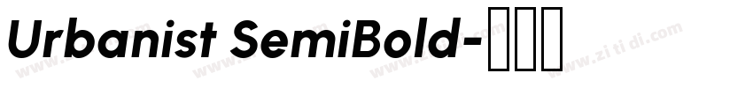 Urbanist SemiBold字体转换 Urbanist SemiBold字体转换